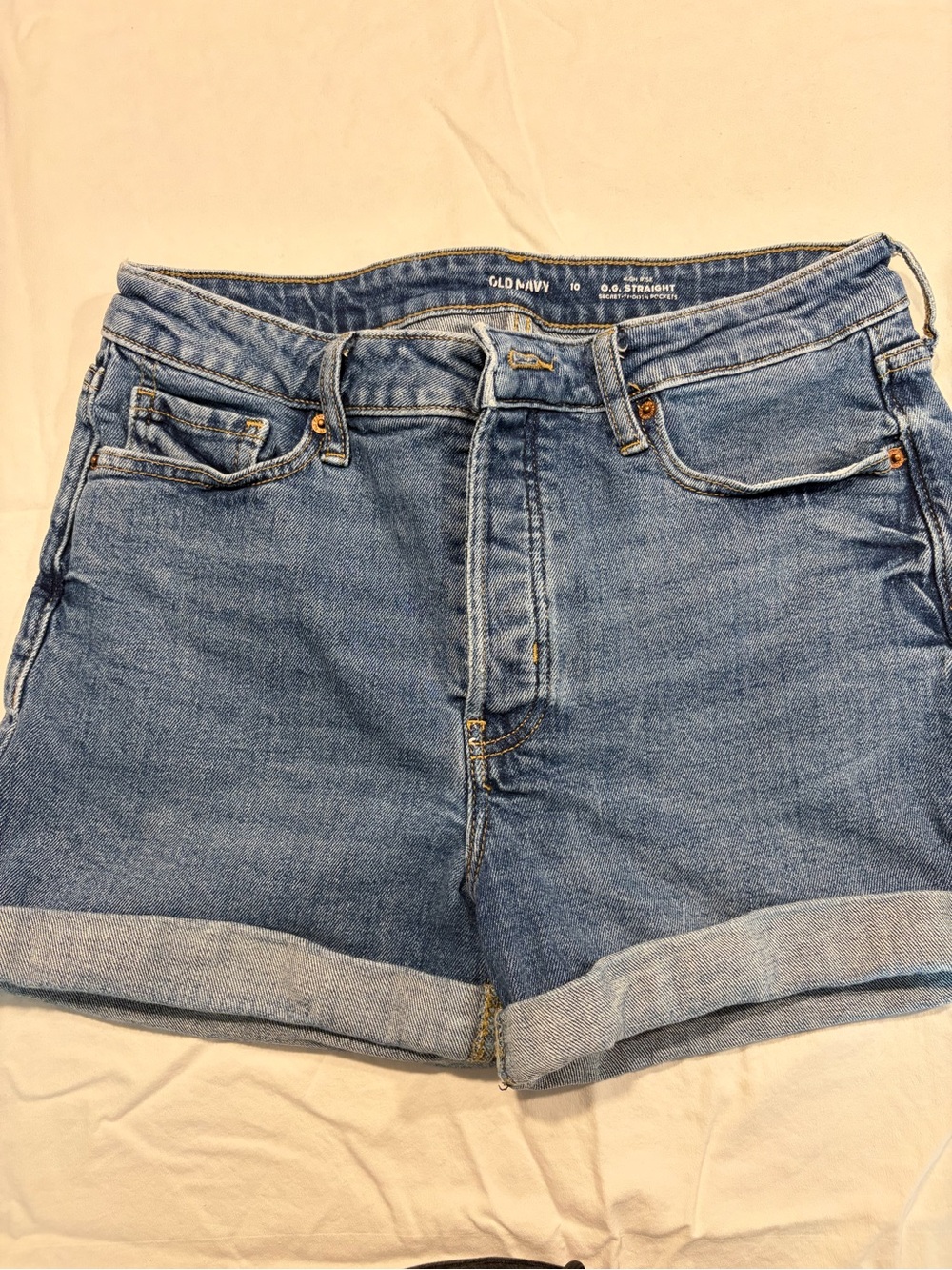 Old Navy Blue Rolled-Hem Denim Shorts